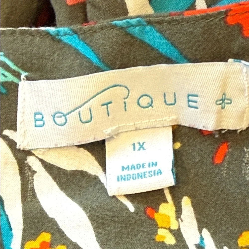 BOUTIQUE Babydoll Top Y2K Soft Feminine Coquette  Size 1X